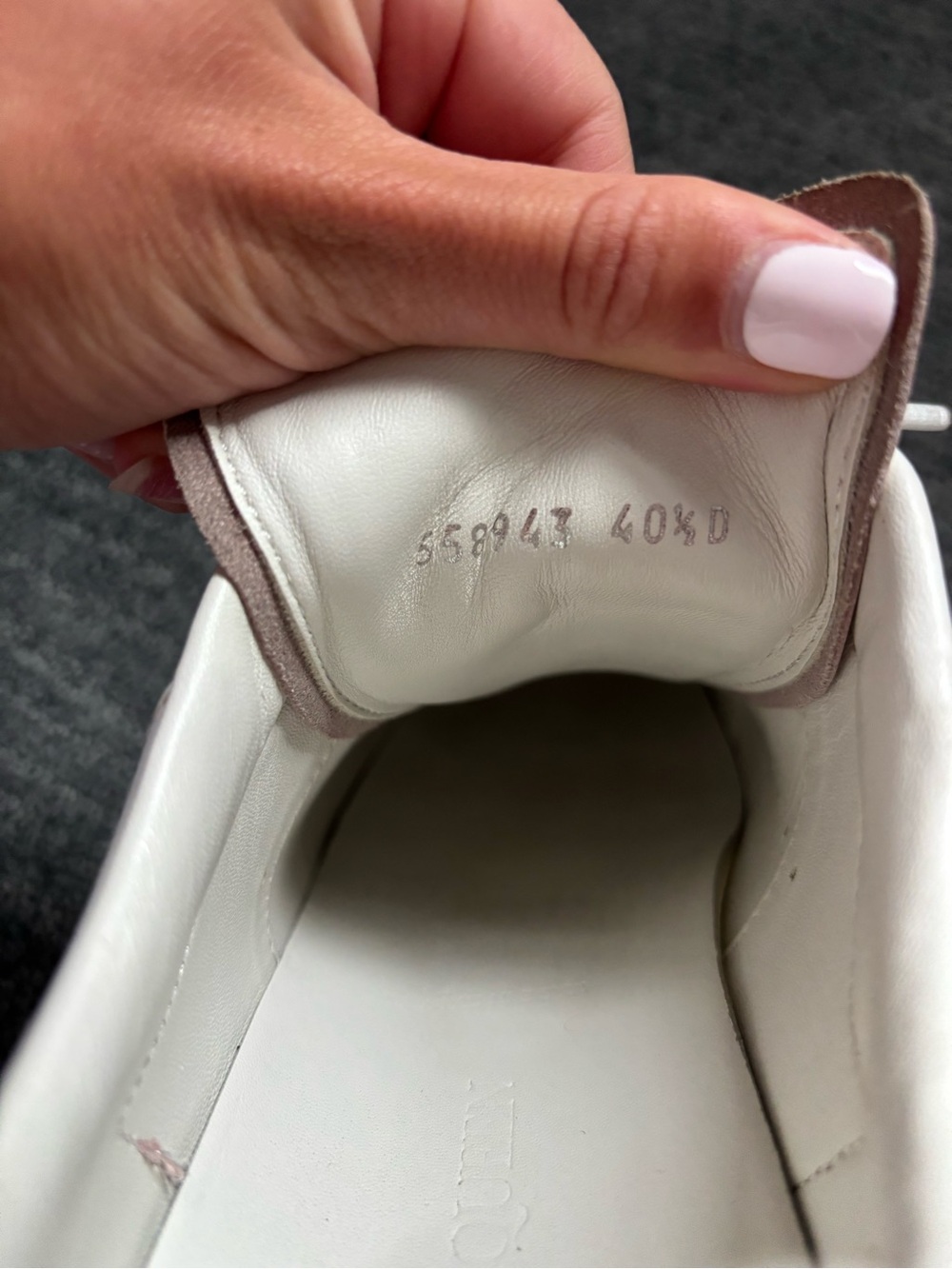Alexander McQueen Pink and White Platform Sneakers - Picture 4 of 5